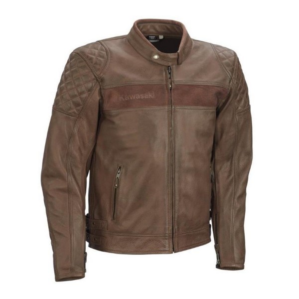 Kawasaki LONDON BROWN LEATHER JACKET (male)